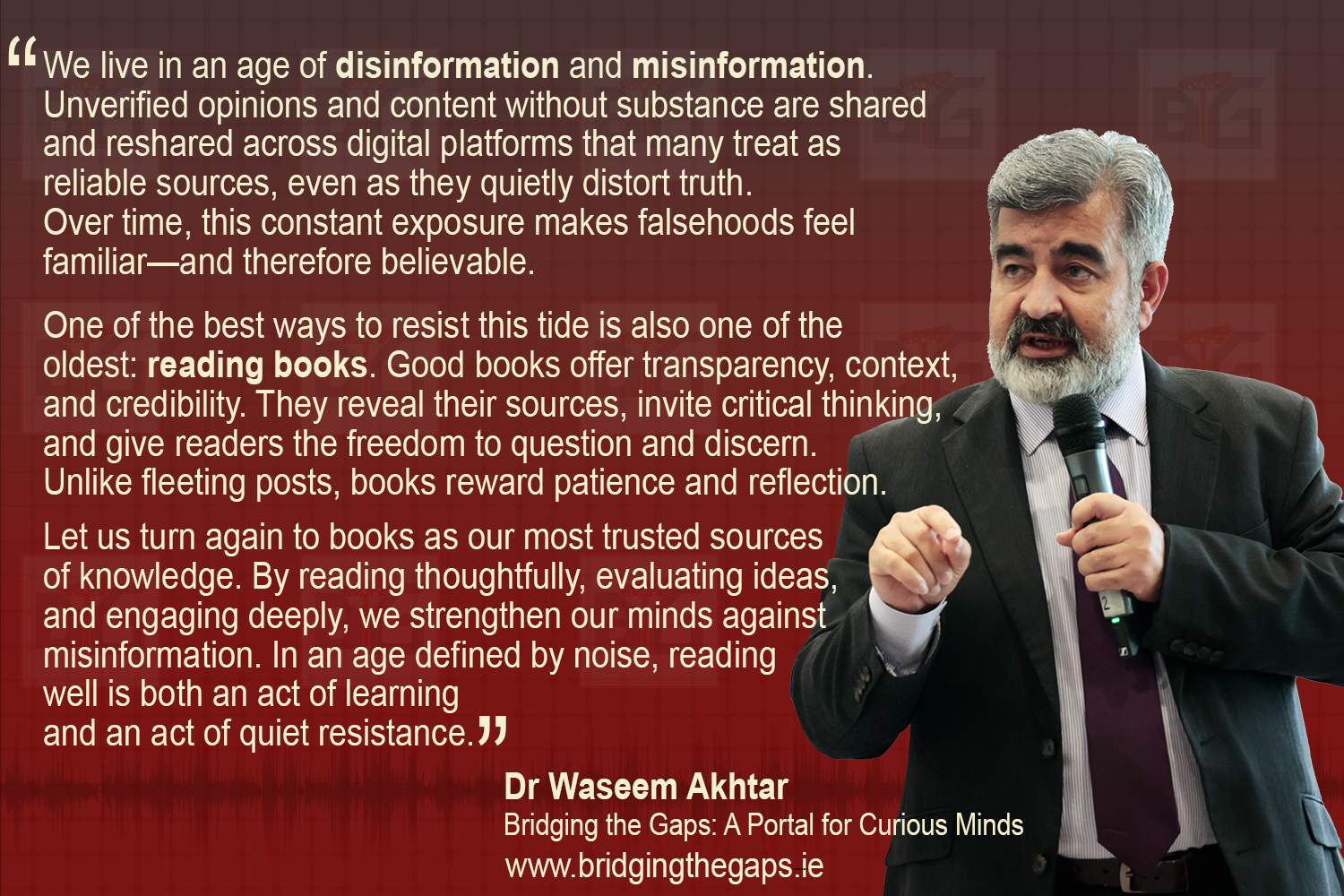 Dr Waseem Akhtar on Importance of Reading Books